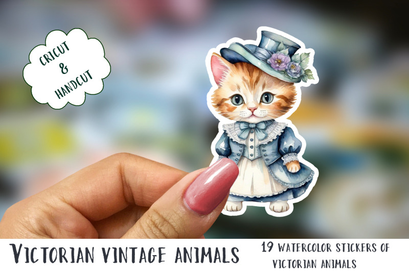 victorian-animals-vintage-clipart-cute-stickers