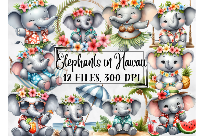 elephant-clipart-hawaii-clipart