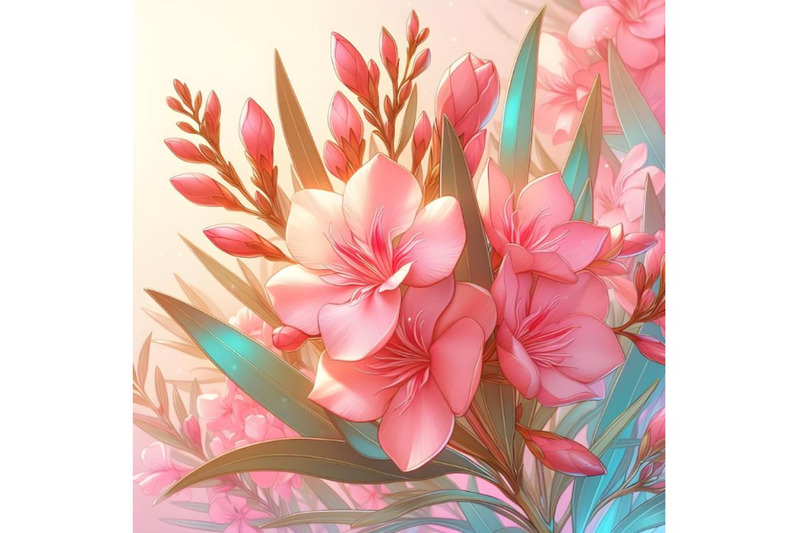 a-pink-blooming-oleander-flower