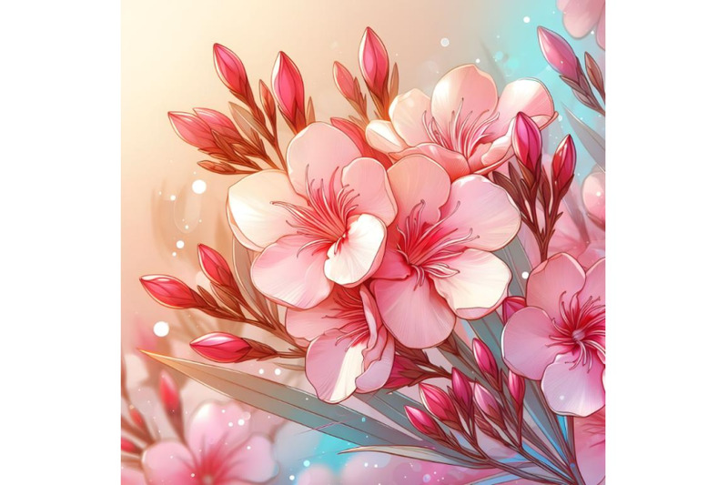 a-pink-blooming-oleander-flower