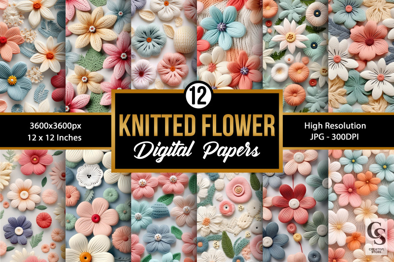 pastel-crochet-knit-flowers-digital-papers