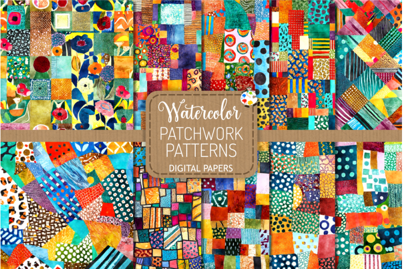 patchwork-patterns-set-3-transparent-watercolor-papers