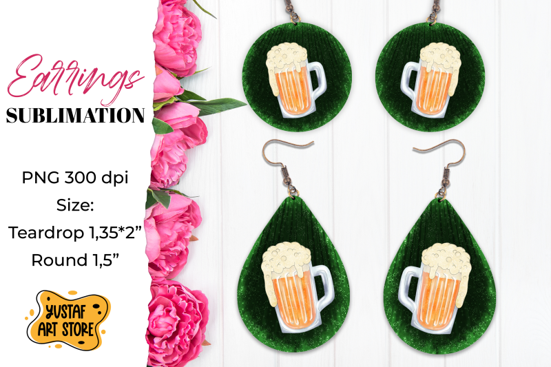 patrick-039-s-day-earrings-sublimation-irish-beer-earrings