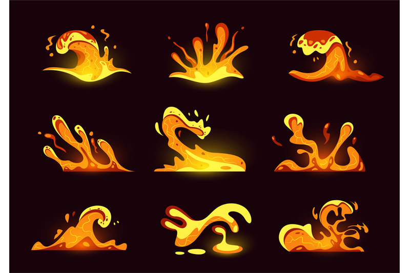 lava-splash-game-effect-cartoon-magma-splash-animation-bloody-molten
