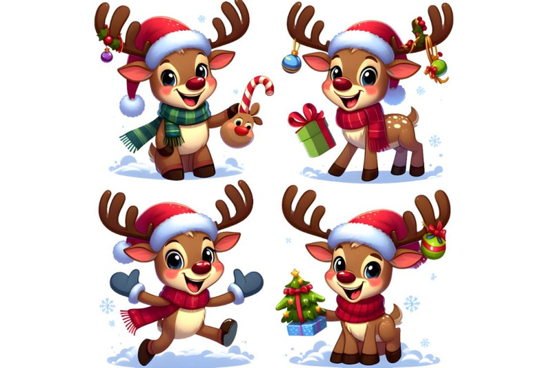 four-funny-christmas-reindeer