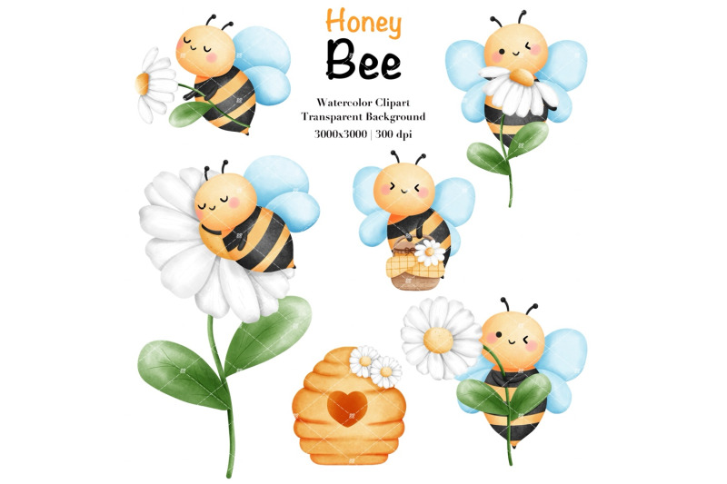 watercolor-honey-bee-clipart