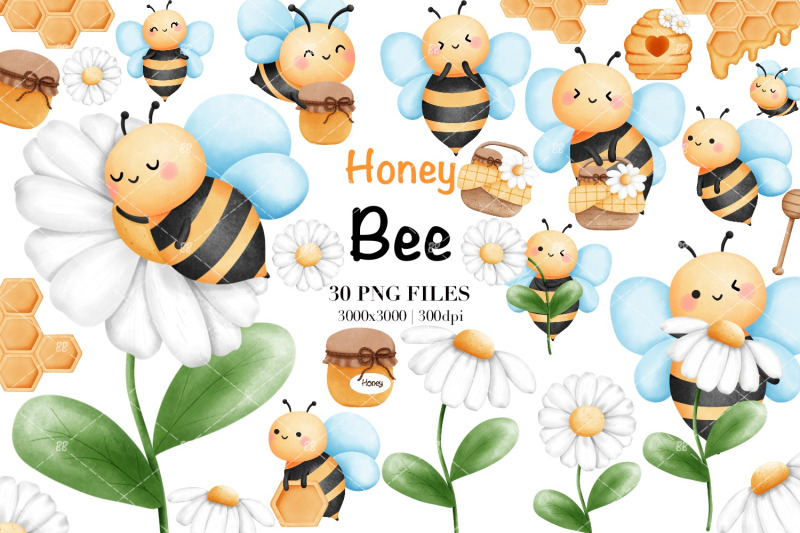 watercolor-honey-bee-clipart