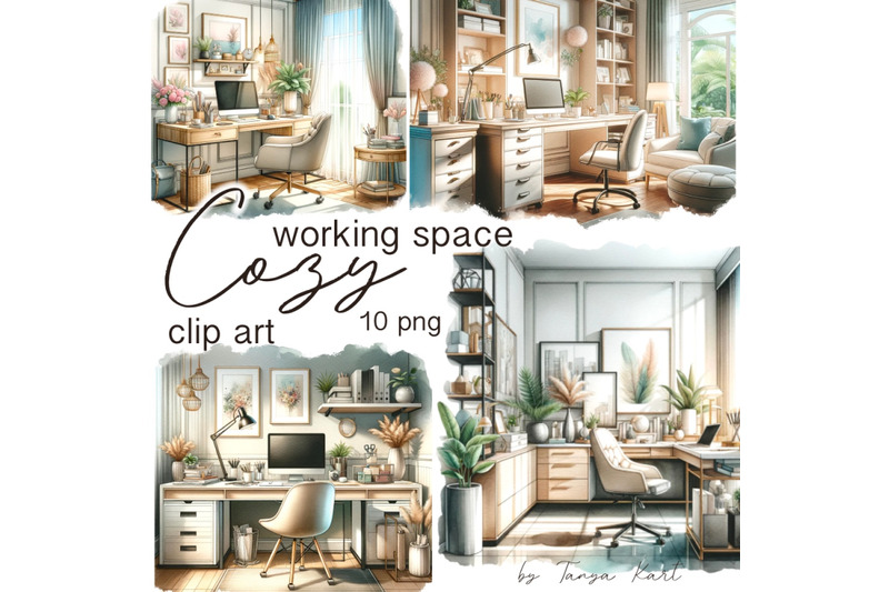 watercolor-office-space-clipart