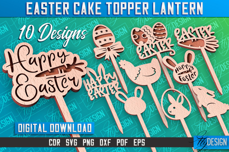 easter-cake-topper-laser-cut-happy-easter-design-cnc-file