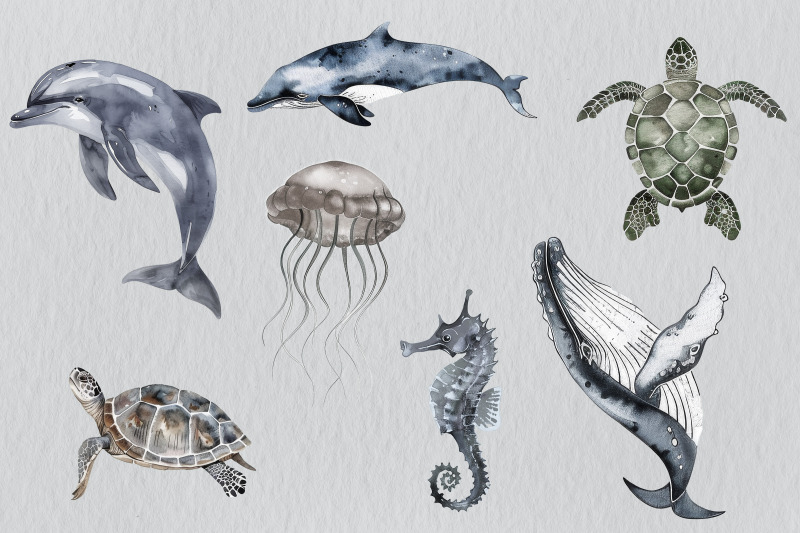 watercolor-ocean-animals