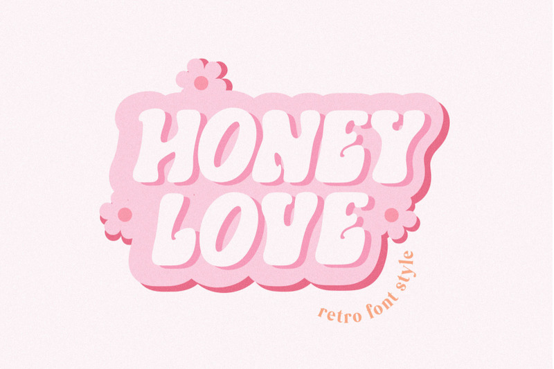 honey-love-retro-font