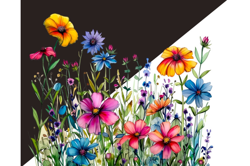 wildflower-meadow-digital-clipart