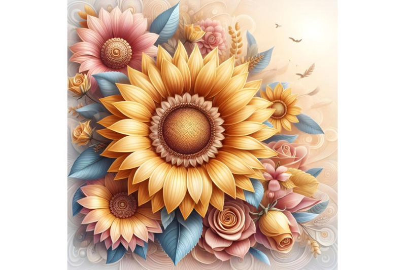 sun-flower-on-transparent-background