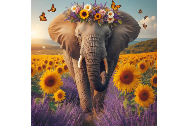 the-elephant-and-flowers