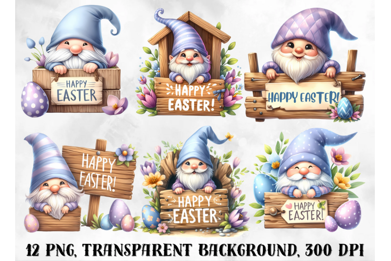 easter-clipart-cute-easter-gnomes-clipart
