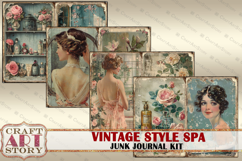 vintage-style-spa-junk-journal-pages-1920s-fantasy