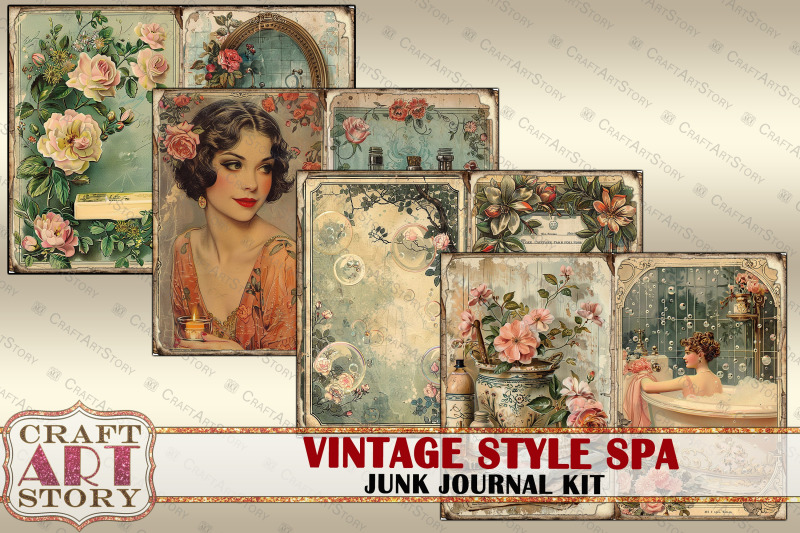 vintage-style-spa-junk-journal-pages-1920s-fantasy