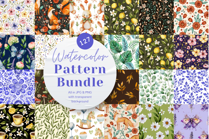 watercolor-seamless-pattern-bundle