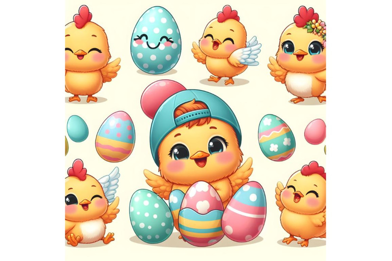 cute-funny-baby-chicken-with-easter-egg