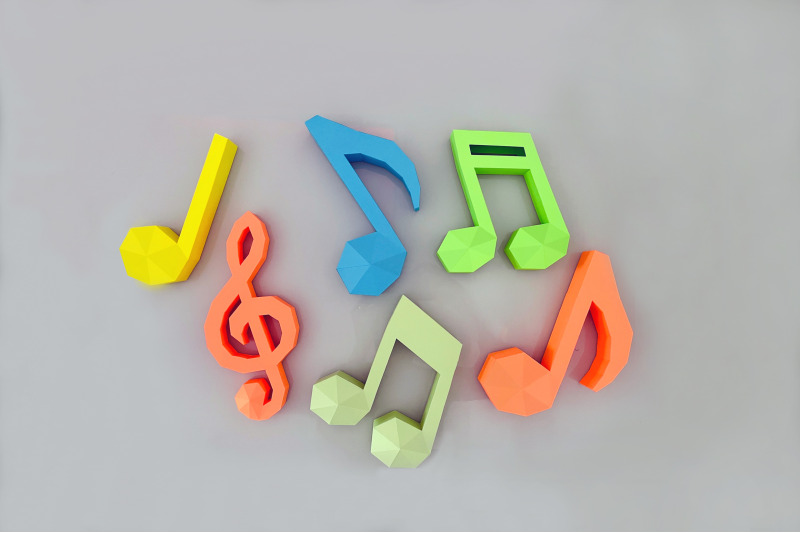 diy-musical-notes-3d-papercraft