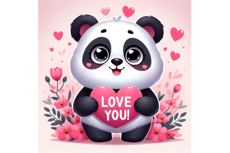 funny-panda-with-heart-say-love-you