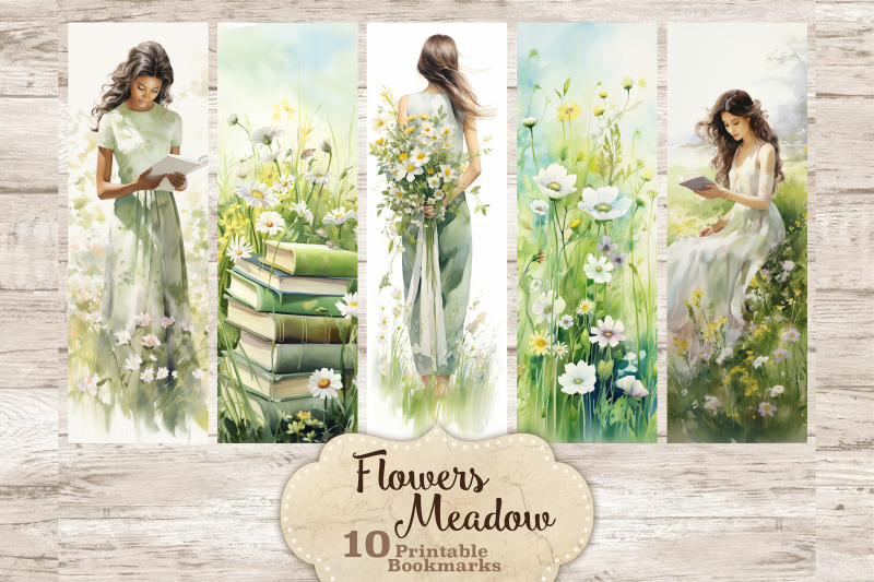 flowers-bookmarks-meadow-printable