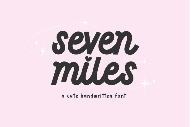 seven-miles-cute-handwritten-font