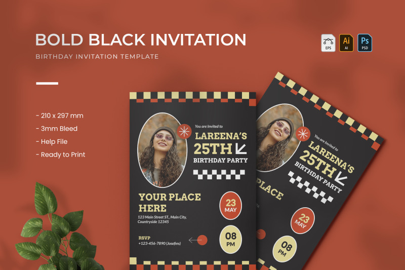 bold-black-birthday-invitation