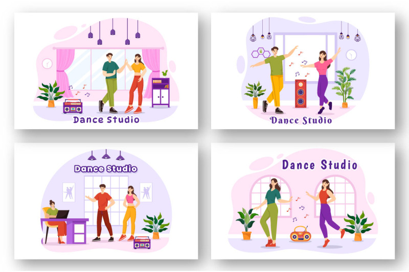12-dance-studio-illustration