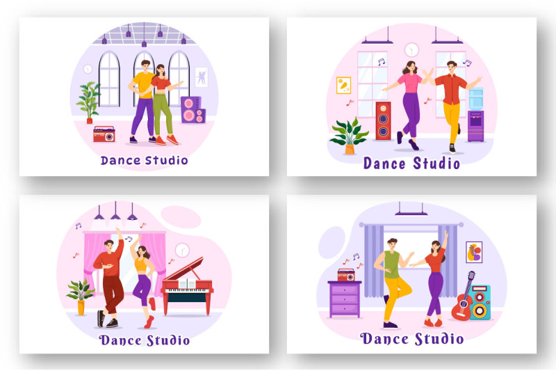 12-dance-studio-illustration