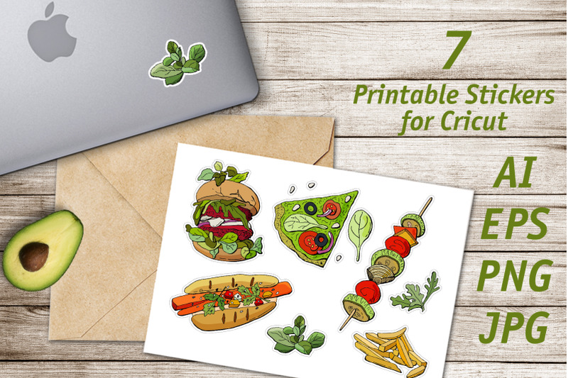 vegan-fast-food-printable-stickers-cricut-design