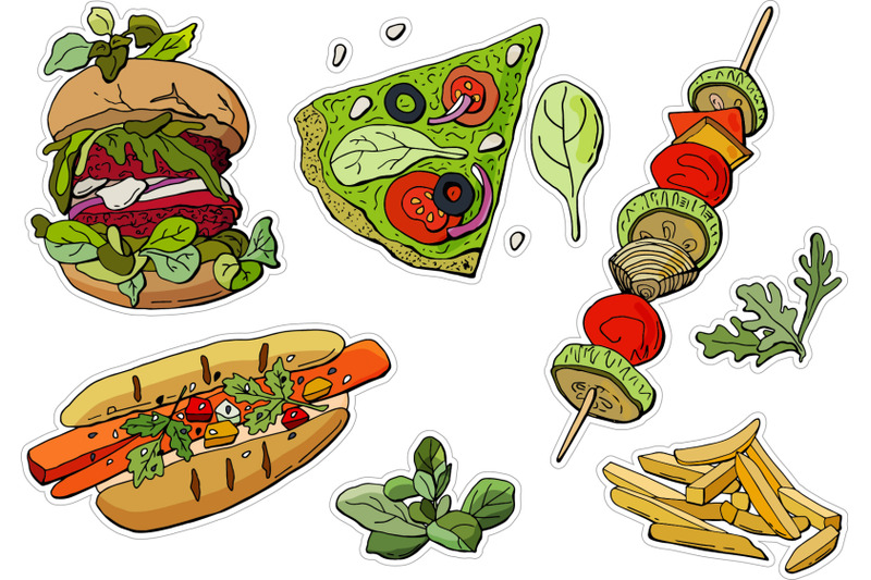 vegan-fast-food-printable-stickers-cricut-design