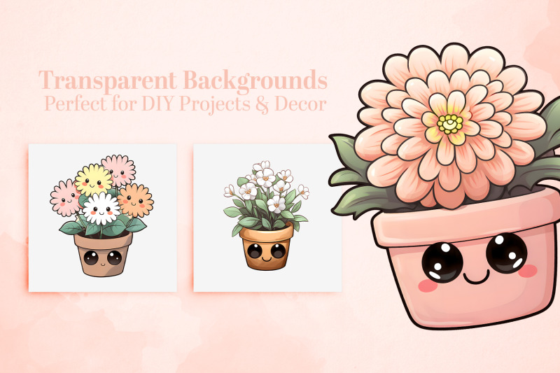 kawaii-flower-cliparts-bundle-cute-potted-plant-pngs-tulip