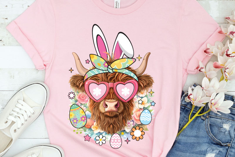easter-day-png-easter-day-highland-cow-png