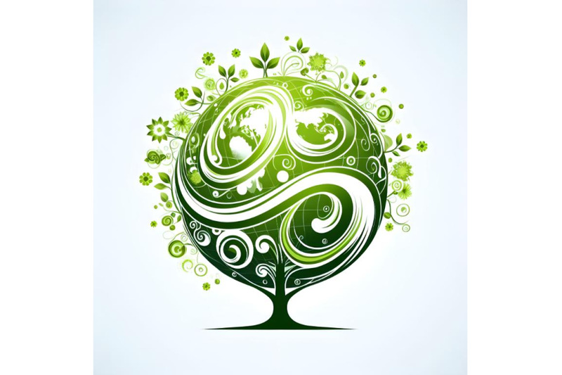 eco-tree-illustration-with-swirl-globe