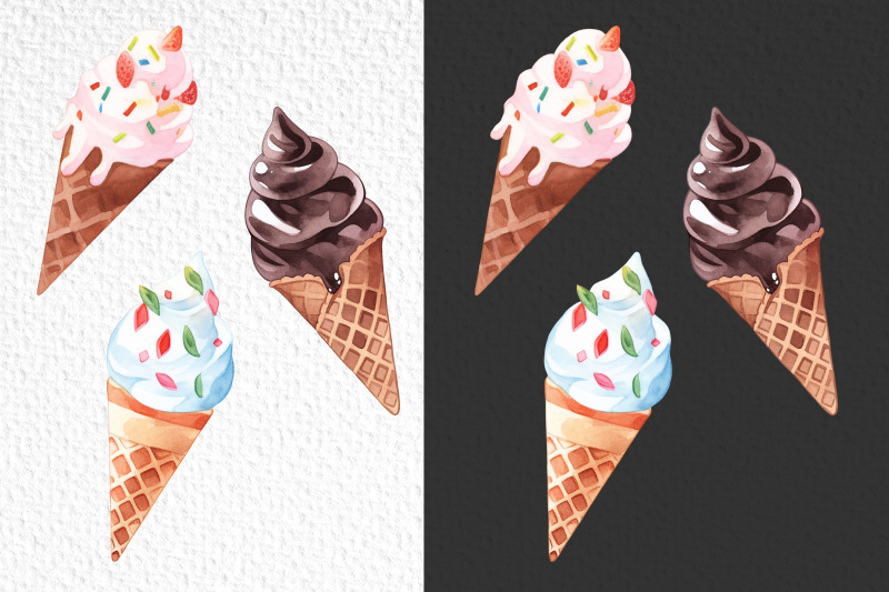 watercolor-ice-creams-clipart-bundle-png-ice-cream-elements