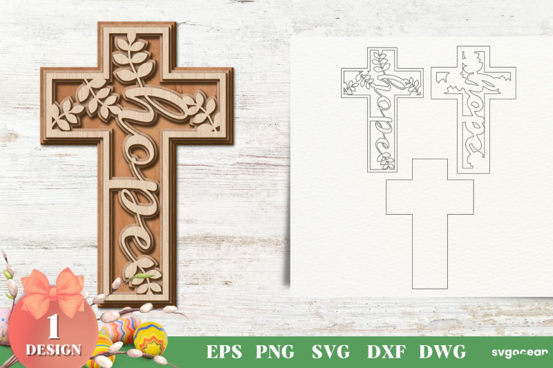 floral-christian-crosses-laser-cut