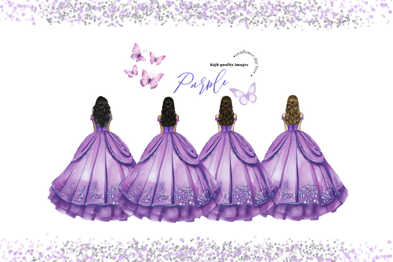 purple-princess-birthday-clipart-lilac-purple-flowers