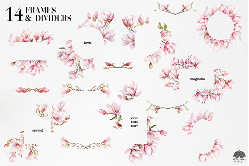 spring-magnolia-frames