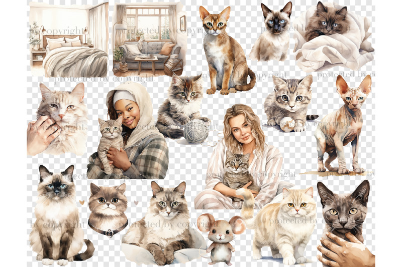 cat-lover-clipart-pet-illustration-png-collection