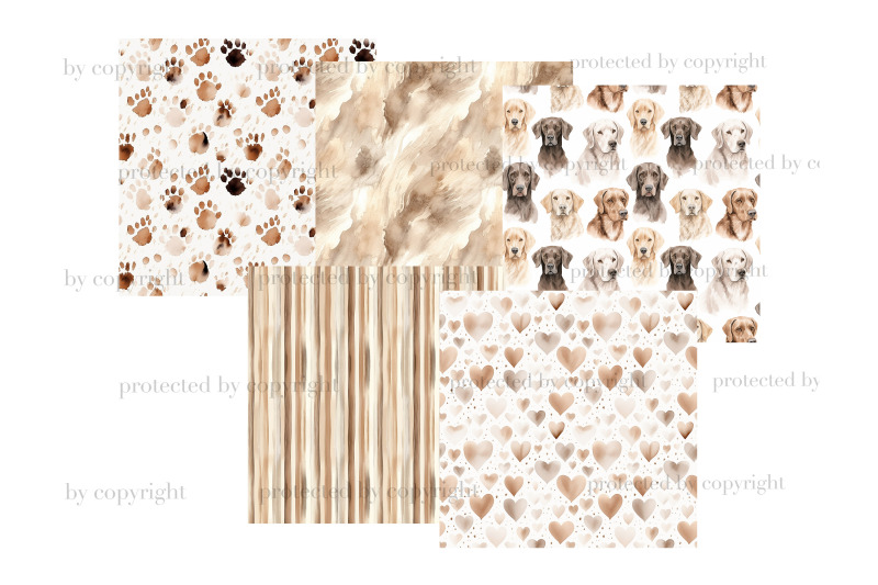 dog-lover-digital-paper-puppy-pattern