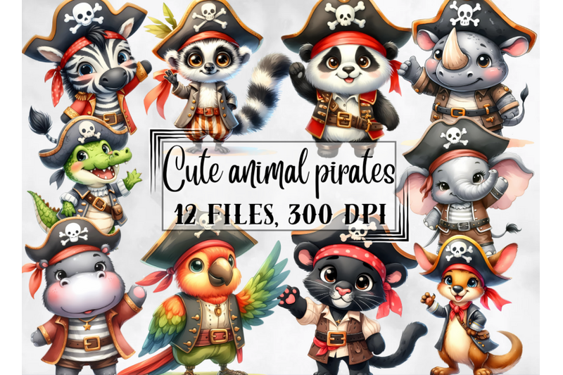 pirate-clipart-cute-animals-pirates