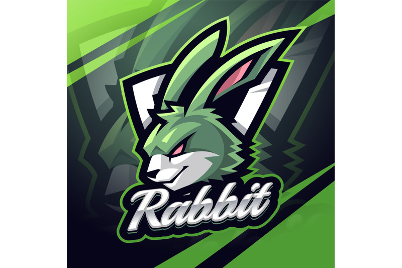 rabbit-head-esport-mascot-logo-design