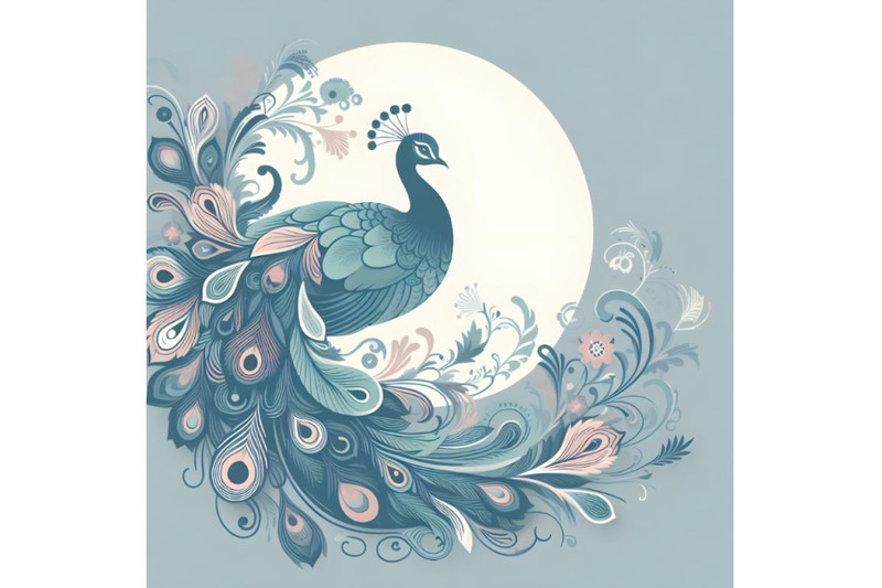 peacock-softcolor-silhouette