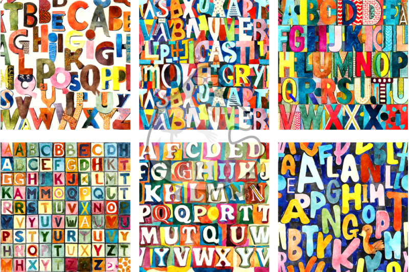 alphabet-watercolor-typography-background-patterns