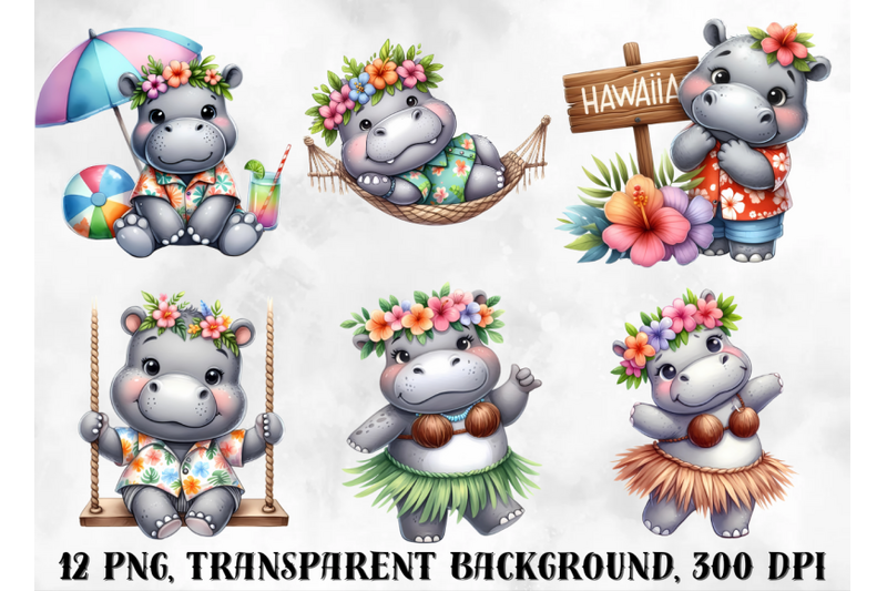 hippo-clipart-hawaii-clipart