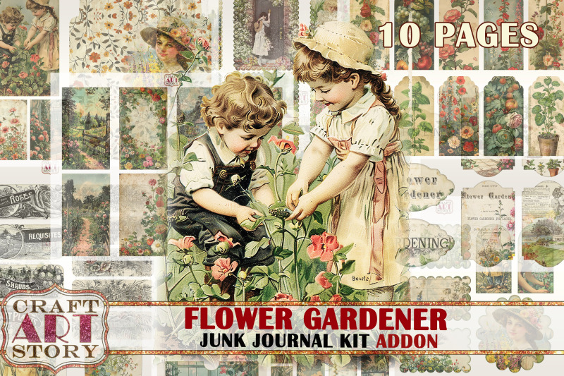 flower-gardener-junk-journal-pages-addon-printables