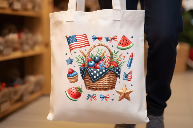 watercolor-4ft-of-july-basket-clipart