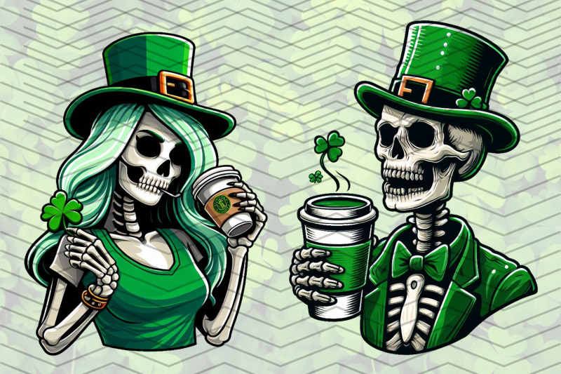 st-patrick-039-s-day-skeleton-clipart-illustration