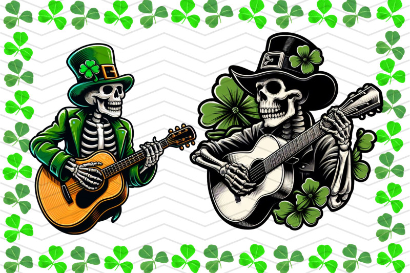 st-patrick-039-s-day-skeleton-clipart-illustration